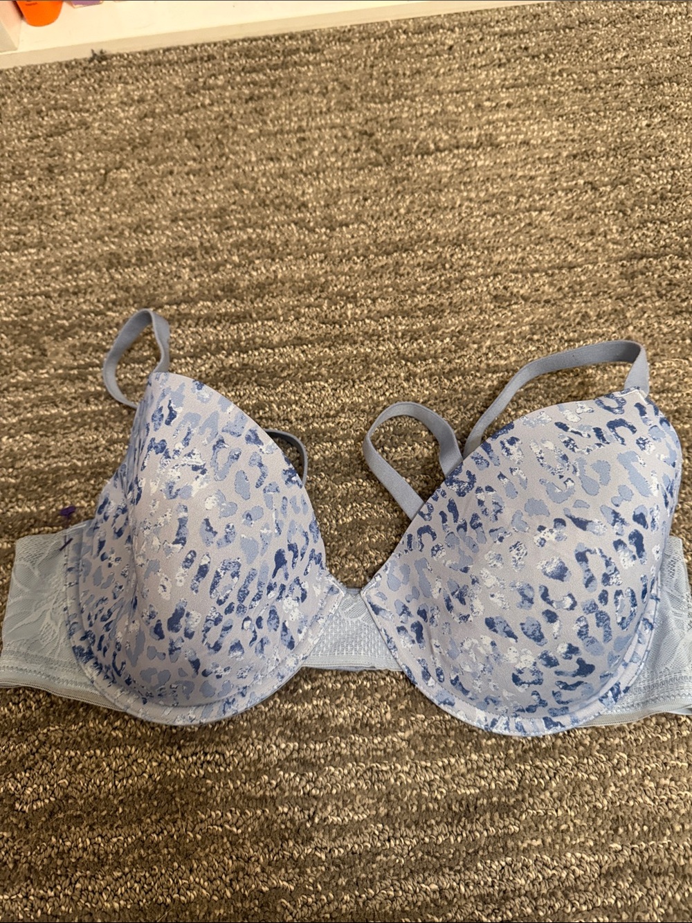 Maidenform Light Blue Leopard Bra